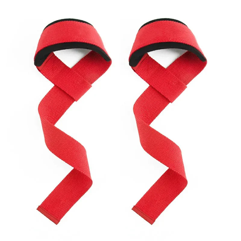 1Pairs Fitness Lifting Wrist Strap Brace for Weightlifting Crossfit Bodybuilding Support Dumbbell Weights Strength Workout