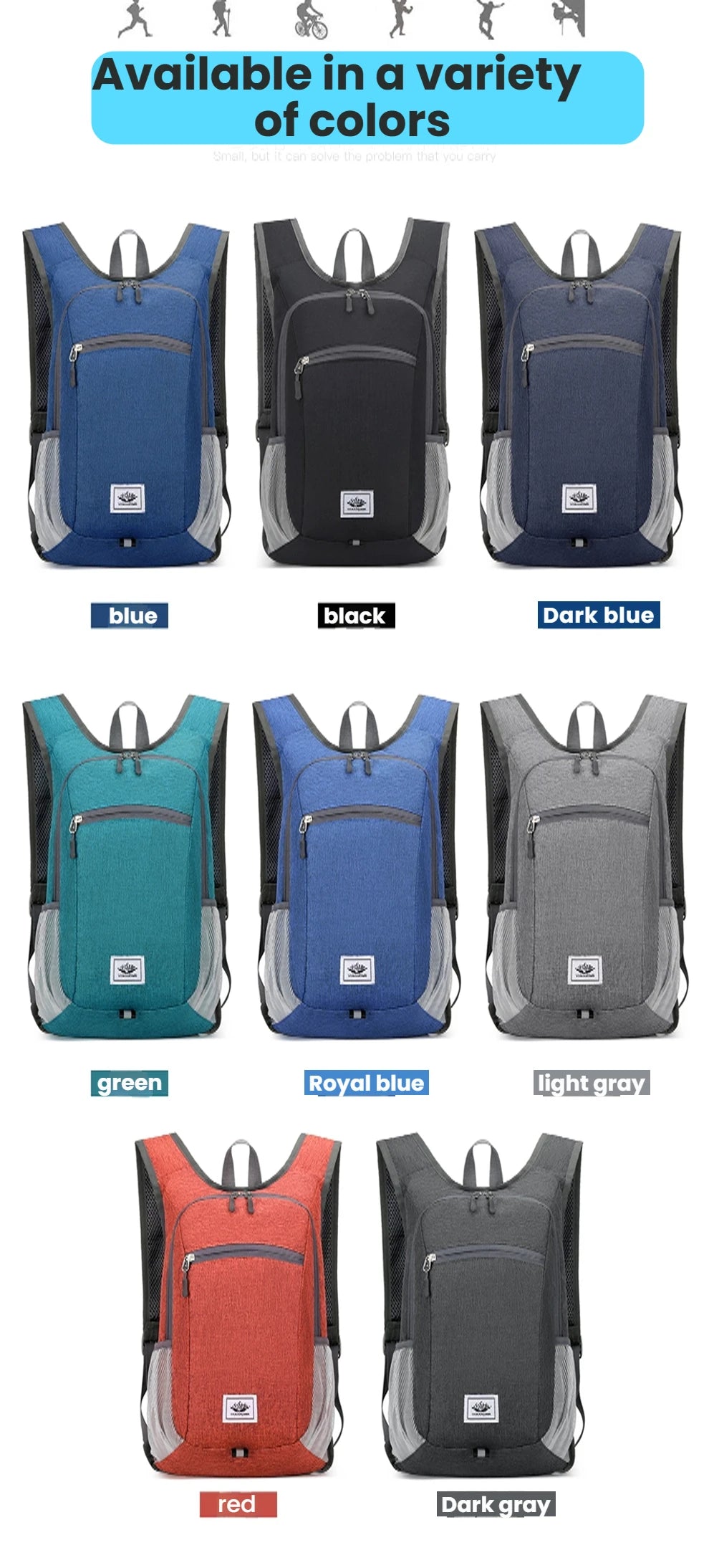 Portable Foldable Backpack,Men Women Ultralight Folding Bag,Outdoor Climbing Cycling Hiking Knapsack Travel Daypack