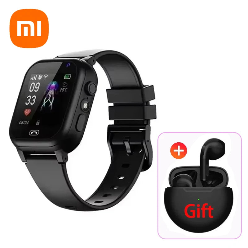 Xiaomi Kids Smart Watch 5G GPS Location Video Call Sim Card SOS Child Camera Waterproof Upgrade 2025 For Boys Girls Add Earphone