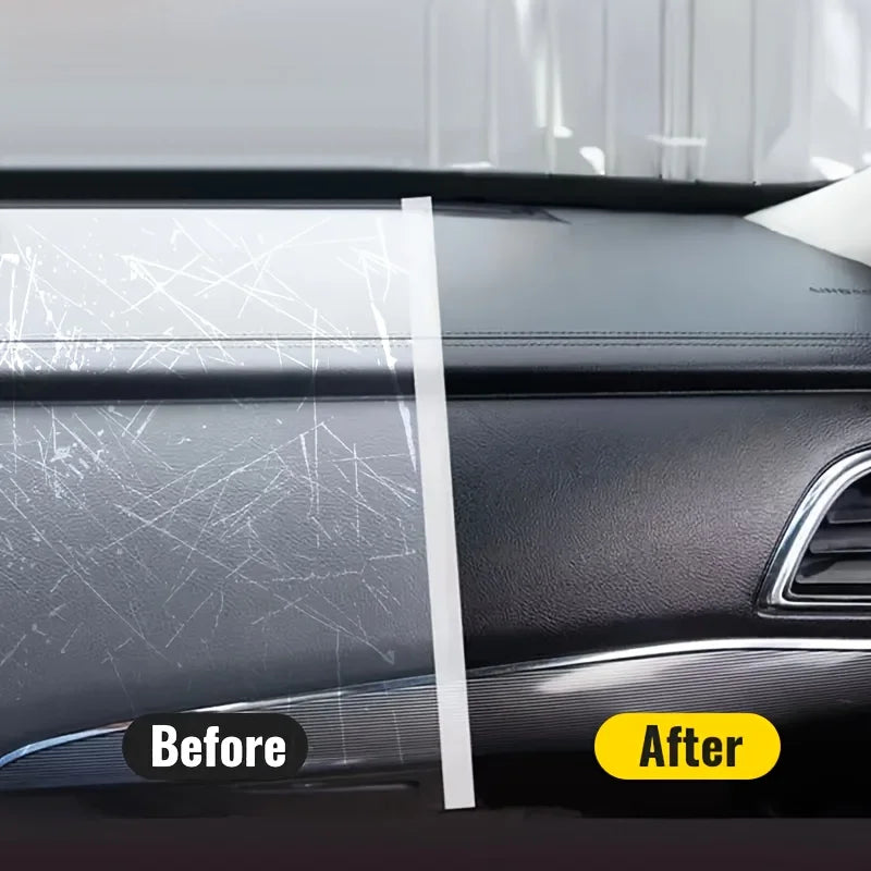 Car Touch-Up Pen - Special Marker Pen for Repairing and Refurbishing Scratches on Black Plastic Interiors, Steering Wheels, and Dashboards, Car Scratch Repair Pen, Plastic Surface Repair, Correction Pen, Plastic Repair Pen, P