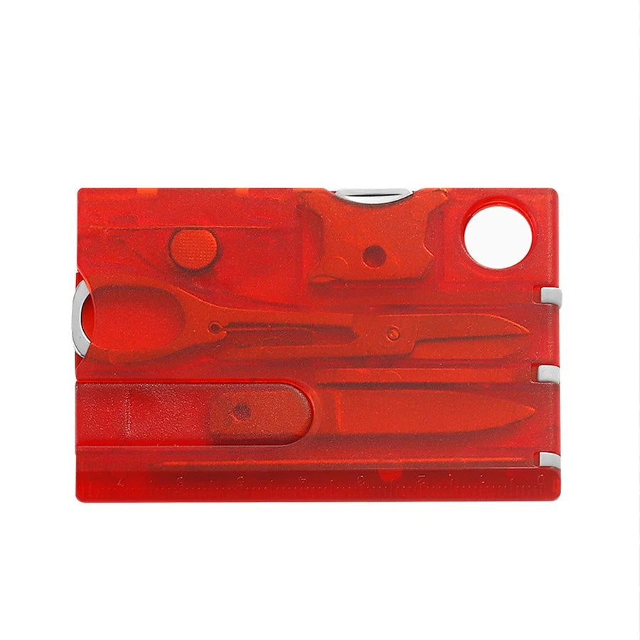 Ultra Thin Pocket Multi Tool 12 In 1 Credit Card Size Outdoor Camping Hiking Survival Gear EDC Equipment Gift