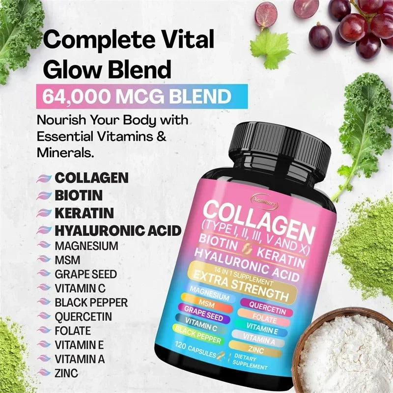 Collagen Supplement - Anti-aging, Antioxidant, Supports Skin Health, Boosts Immunity and Maintains Overall Well-being