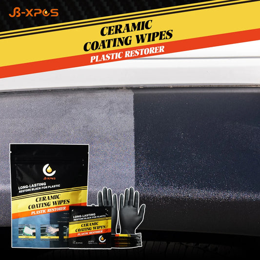 Car Plastic Restorer Back To Black Gloss Car Cleaning Products Plastic Leather Restore Auto Polish And Repair Coating Wipes