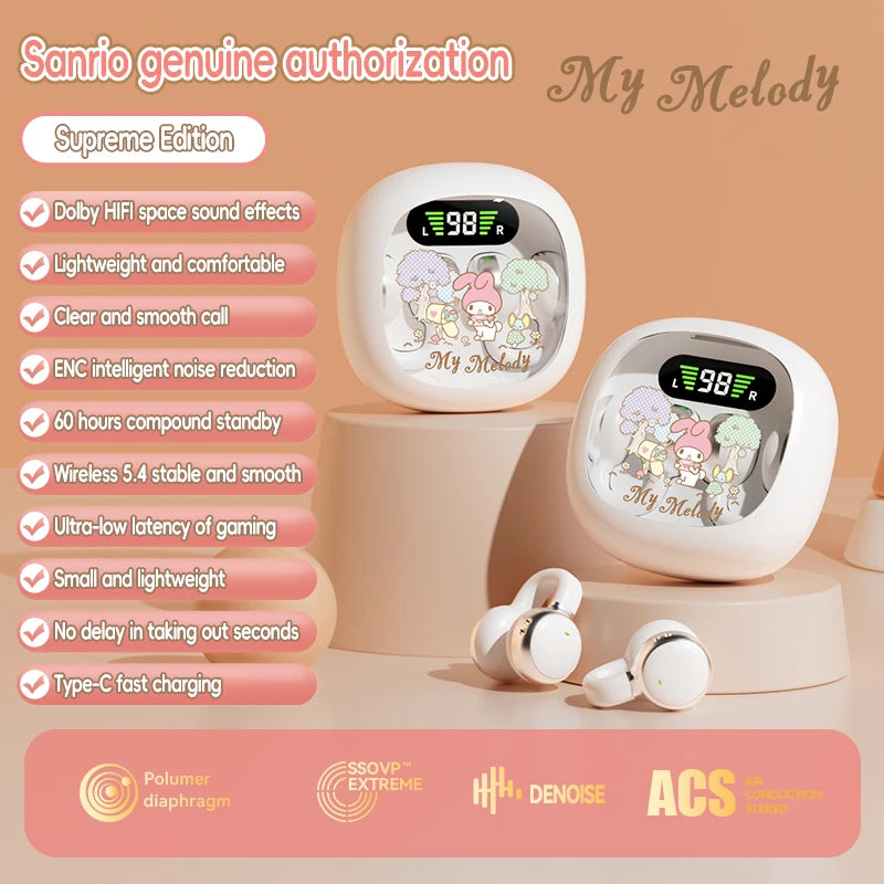 X31 TWS Earbuds 3D Surround Sound Active Noise Canceling (ANC) & HiFi Audio Cute Compact Wireless Headphones for Sports & Gaming