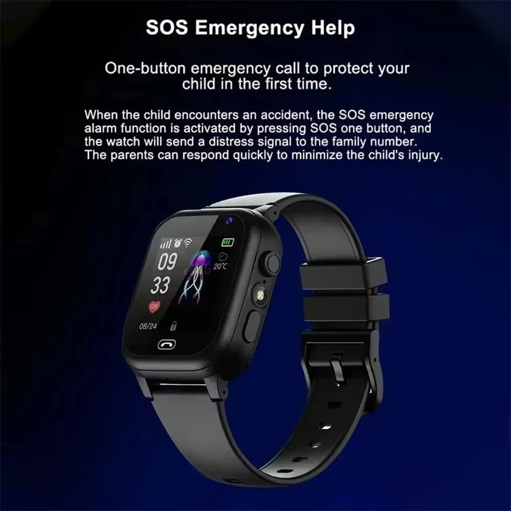 Xiaomi Kids Smart Watch 5G GPS Location Video Call Sim Card SOS Child Camera Waterproof Upgrade 2025 For Boys Girls Add Earphone