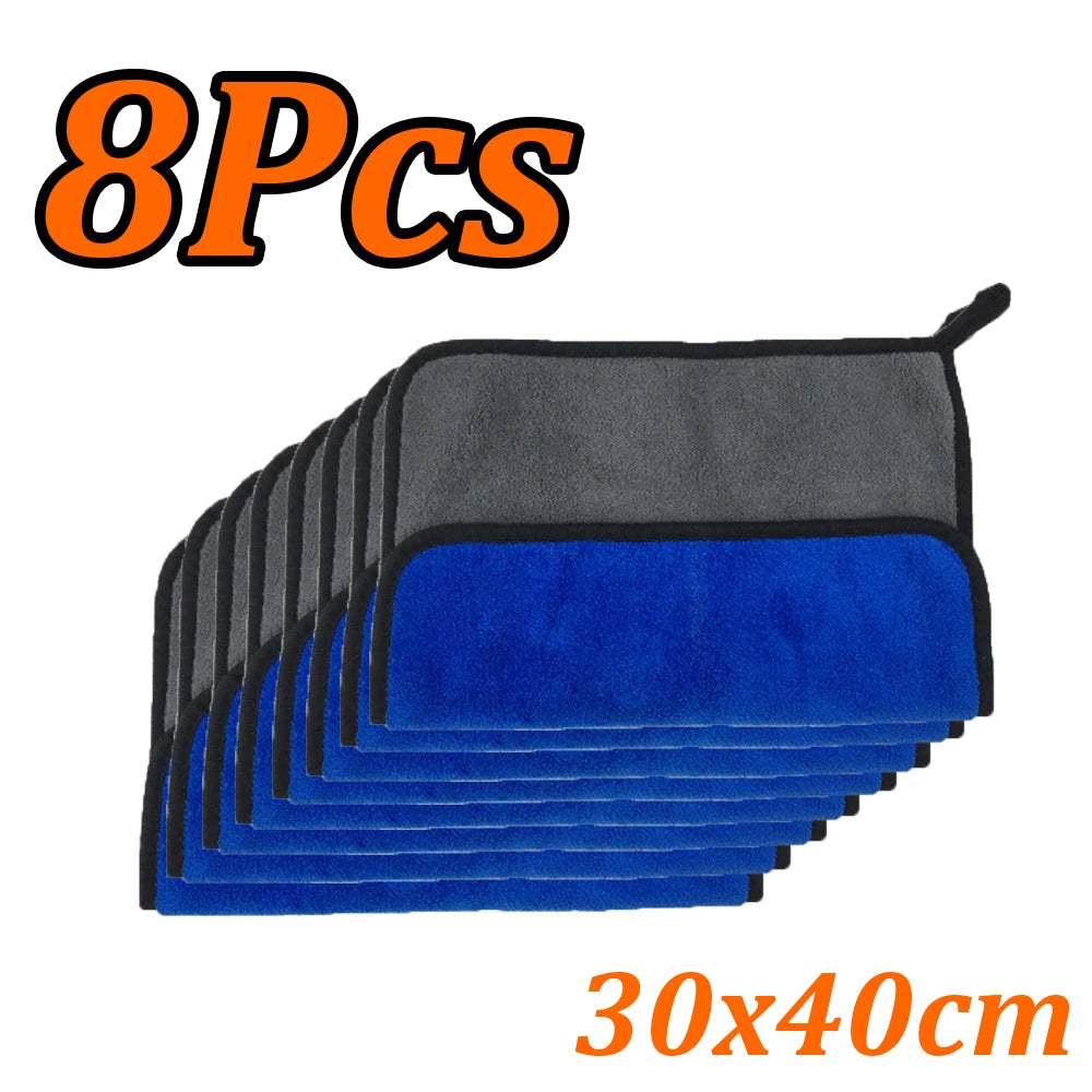 1-20Pcs Car Cleaning Towel Ultra-fine Fiber Household Car Wash and Cleaning Towel Care Cloth Car Parts Cleaning Kit
