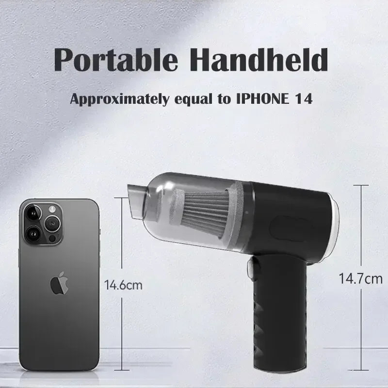 Wireless Car Vacuum Cleaner-  Handheld USB Rechargeable 1200mAh, Mini Wet/Dry Portable for Auto Home Cleaning car vacuum cleaner