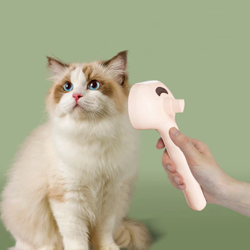 Cat Steam Brush Electric Spray Cat Hair Brushes Pet Massage Grooming Comb Self-Cleaning Pet Hair Removal Comb Pet Supplies