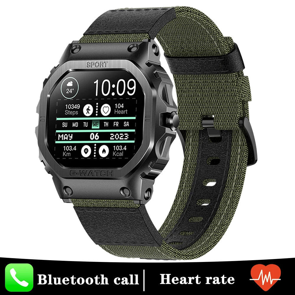 For Huawei Xiaomi 1.57 Inch Screen Smart Watch Mens Bluetooth Call Sport Waterproof Heart rate Blood Oxygen fashion SmartWatch