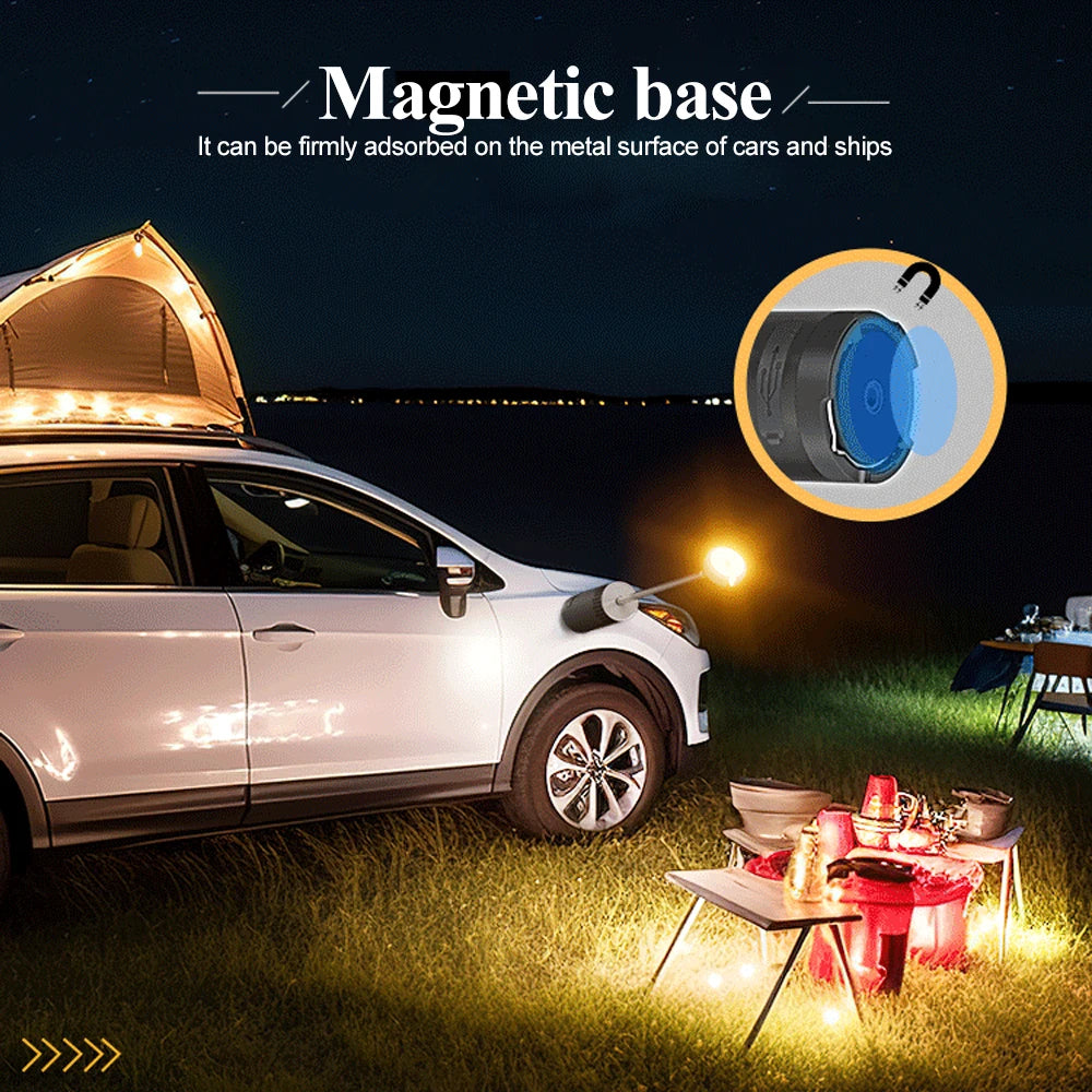 Upgraded Camping LED Telescopic Flashlight with Tripod Rechargeable Emergency Lamp Outdoor  Portable orch Light Table Lamp Tent