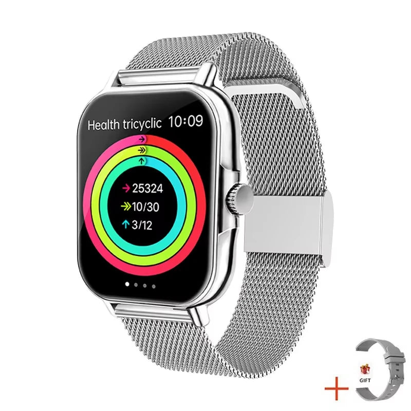 LAXASFIT 2025 Smart Watch Bluetooth Talk Play Music Smart Watch Fitness Clock Digital Sports Watch Men Women For IOS Android