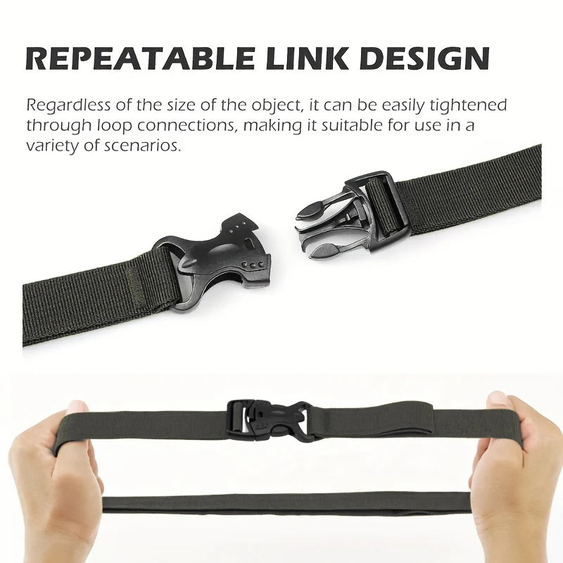 4/8pcs Tactical Backpack Shoulder Strap Compression Fastening System Adjustable Layer Board Carrier Gear Camping Outdoor