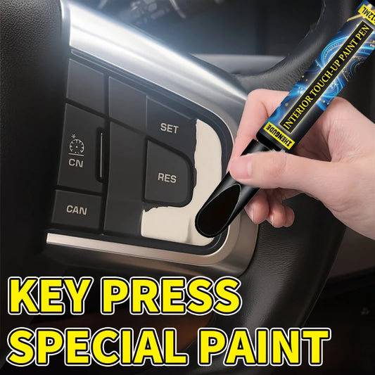 Car Touch-Up Pen - Special Marker Pen for Repairing and Refurbishing Scratches on Black Plastic Interiors, Steering Wheels, and Dashboards, Car Scratch Repair Pen, Plastic Surface Repair, Correction Pen, Plastic Repair Pen, P