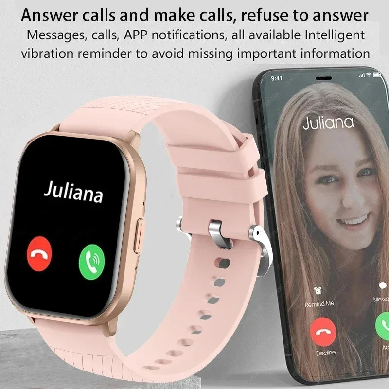 XIAOMI 2025 New AMOLED Smartwatch Men Bluetooth Call Fitness Tracker IP68 Waterproof Smart Watch for Men Women IOS Android