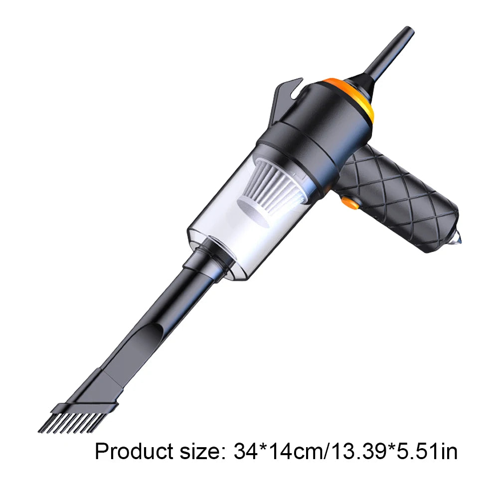 6 In 1 Car Vacuum Cleaner 3500PA Strong Suction Blowing & Suction Vacuum Cleaner Multifunctional for Car Home Keyboard Cleaning