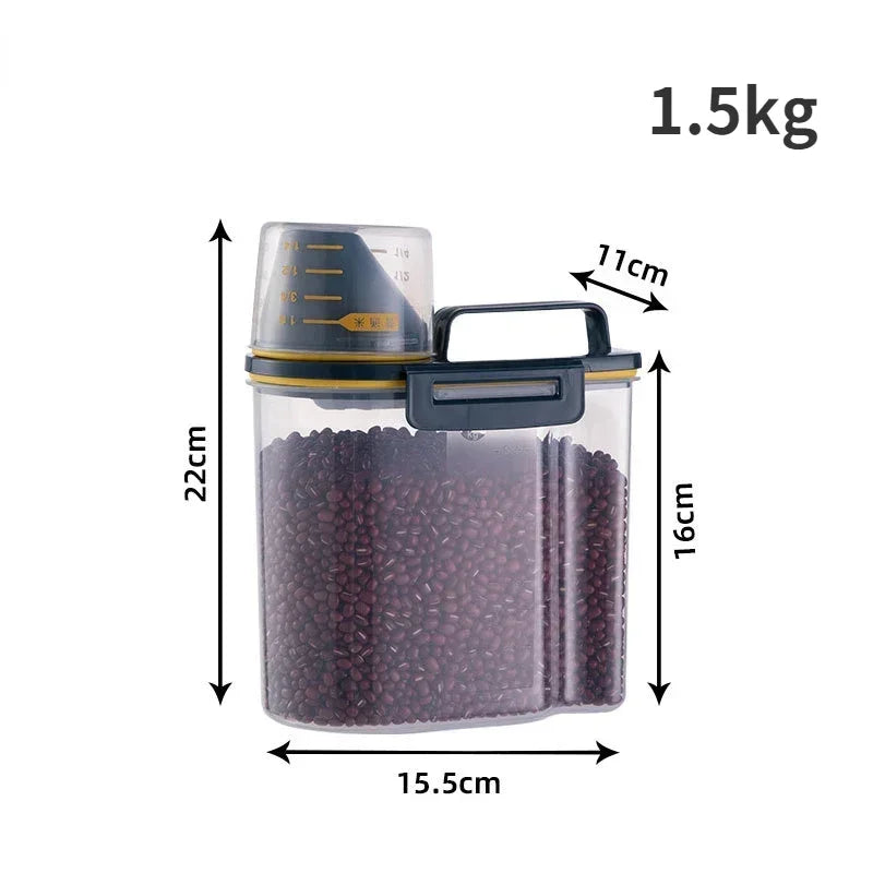 Large Airtight Pet Food Storage Container - Durable, Easy Clean, Stylish Design for Dog & Cat Food - Premium Quality