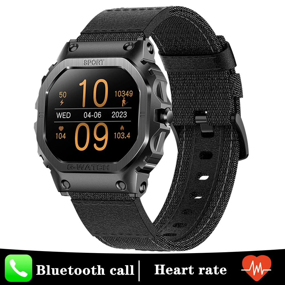 For Huawei Xiaomi 1.57 Inch Screen Smart Watch Mens Bluetooth Call Sport Waterproof Heart rate Blood Oxygen fashion SmartWatch