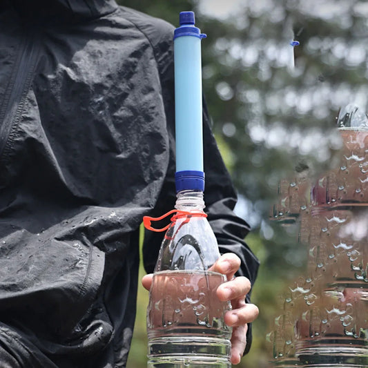 Outdoor Water Purifier Camping Hiking Emergency Life Portable Purifier Water Filter Suitable for Streams, Lakes Outdoors Camping