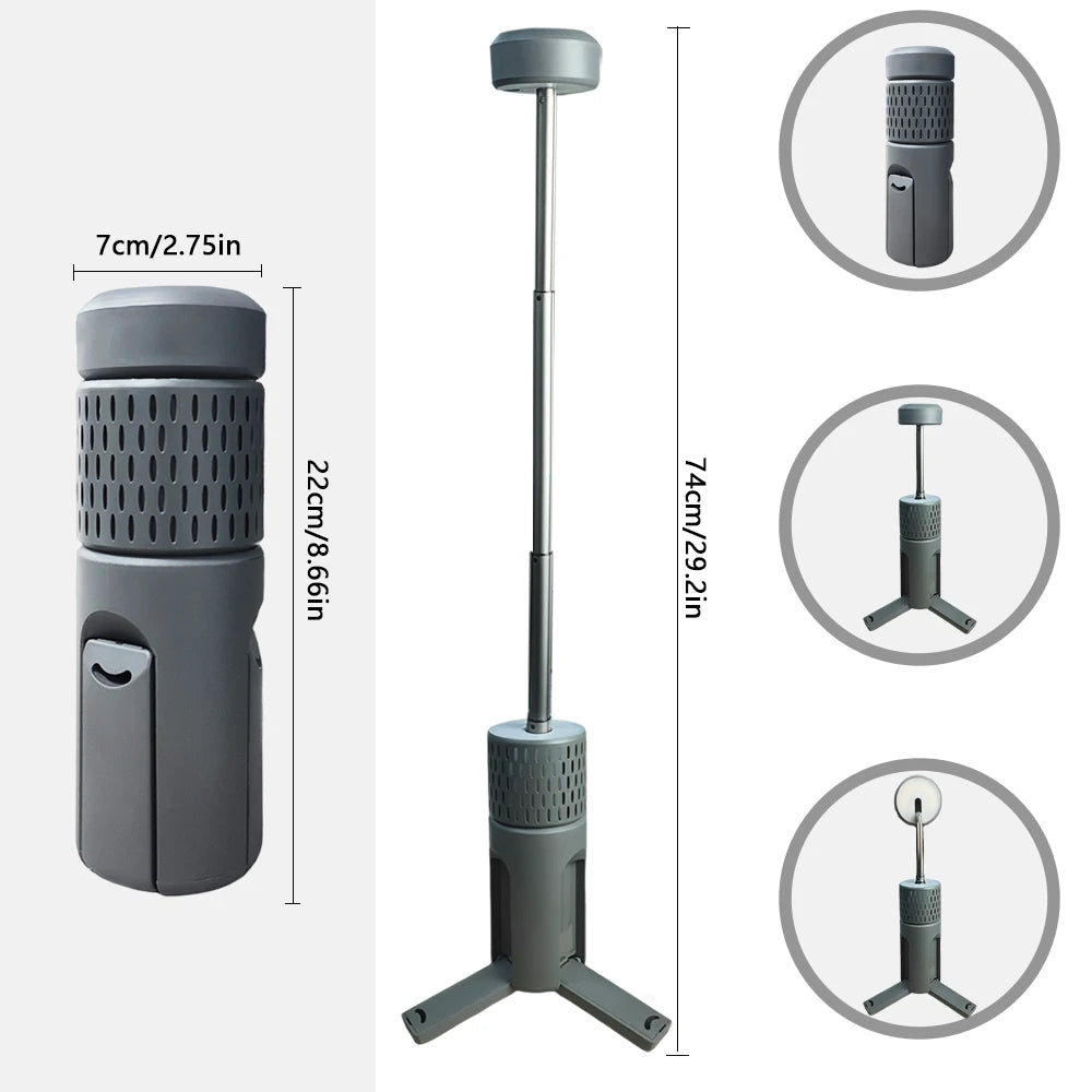 Upgraded Camping LED Telescopic Flashlight with Tripod Rechargeable Emergency Lamp Outdoor  Portable orch Light Table Lamp Tent