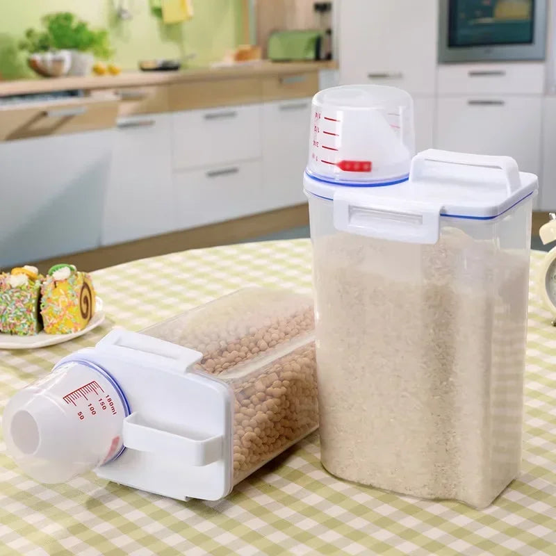 Large Airtight Pet Food Storage Container - Durable, Easy Clean, Stylish Design for Dog & Cat Food - Premium Quality