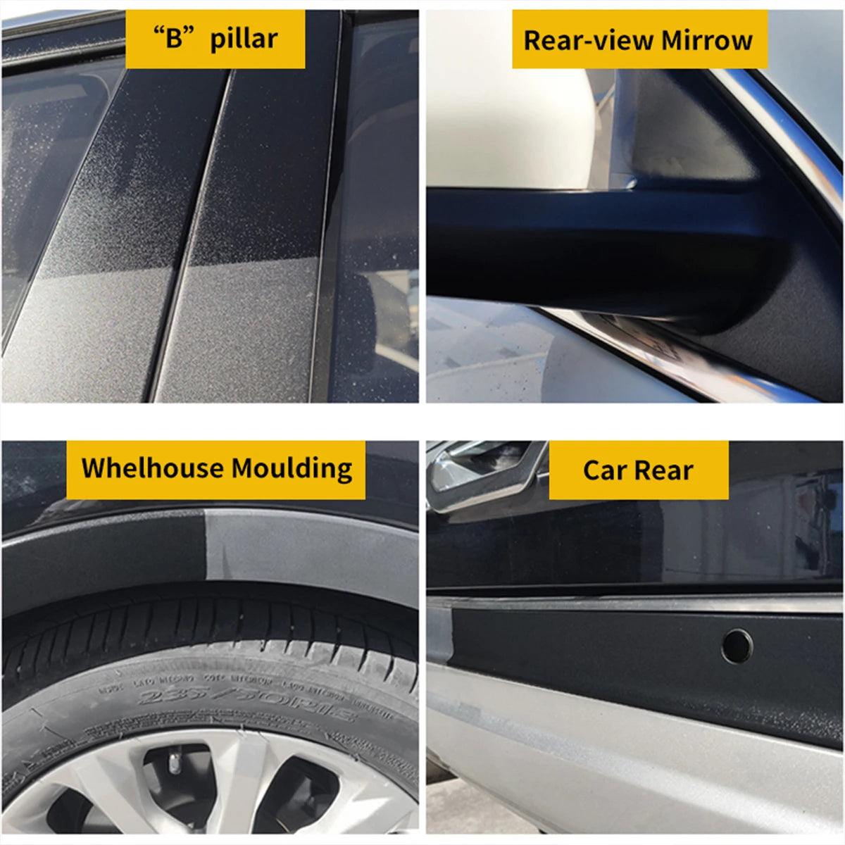 Car Plastic Restorer Back To Black Gloss Car Cleaning Products Plastic Leather Restore Auto Polish And Repair Coating Wipes