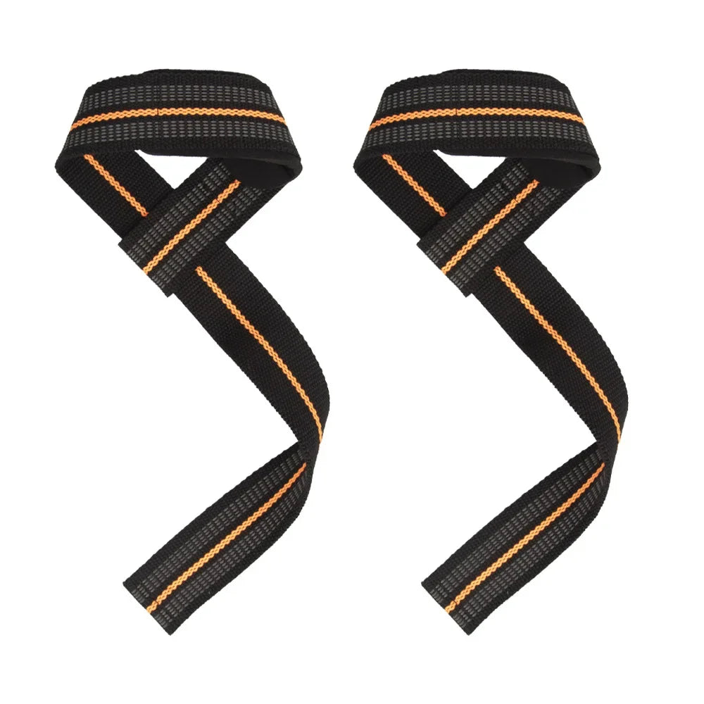 1Pairs Fitness Lifting Wrist Strap Brace for Weightlifting Crossfit Bodybuilding Support Dumbbell Weights Strength Workout