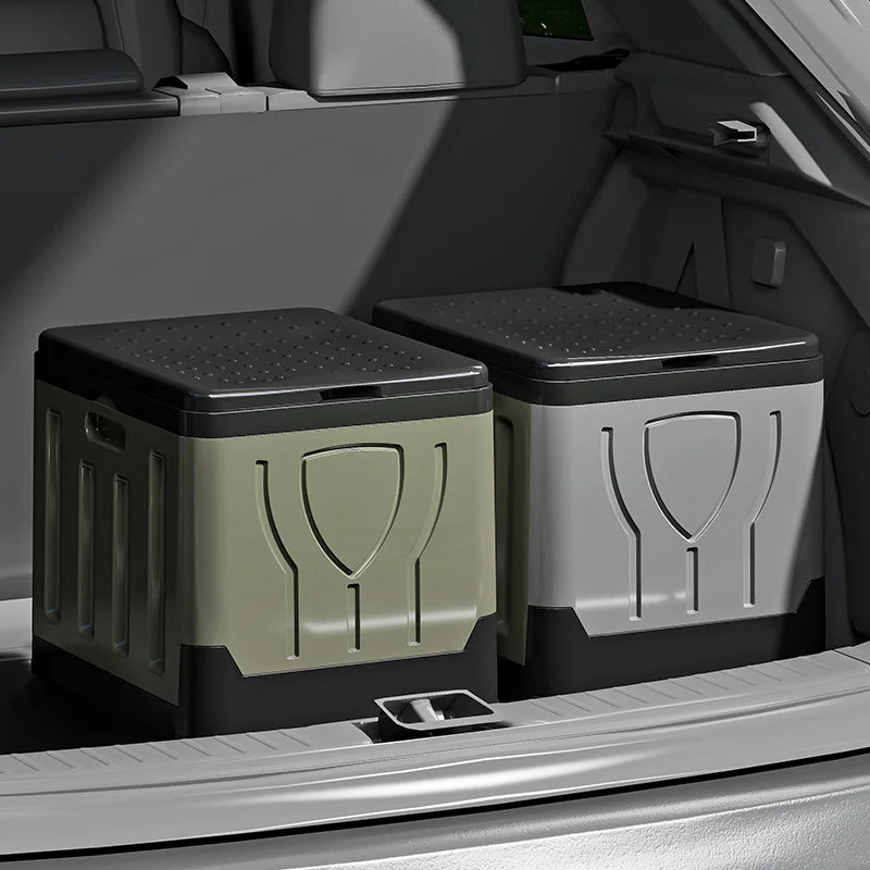 Foldable portable outdoor toilet truck installed reusable trash can emergency camping toilet odor kit lightweight and convenient