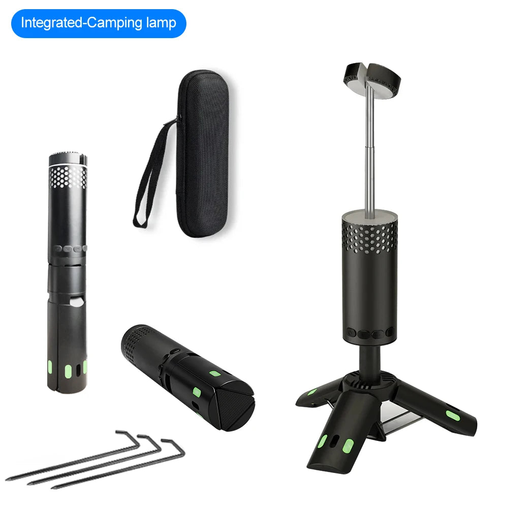 Upgraded Camping LED Telescopic Flashlight with Tripod Rechargeable Emergency Lamp Outdoor  Portable orch Light Table Lamp Tent