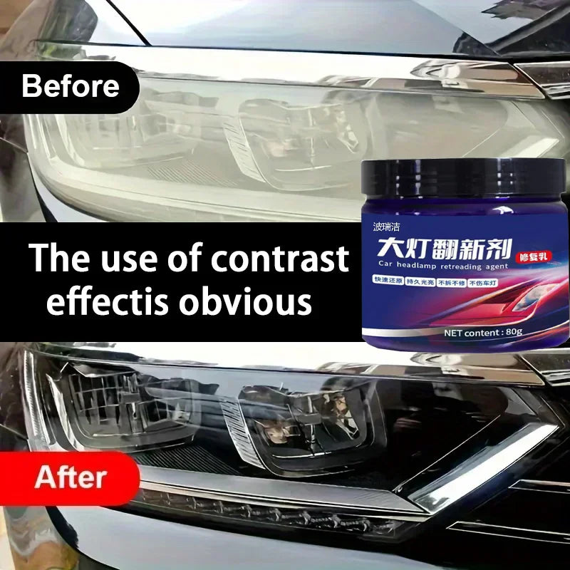 Headlamp Scratch Remover Repair Cleaning Paste Remove Oxidation Headlight Polish Liquid Car Headlight Restoration Polishing Kits