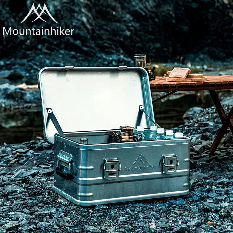 Mountainhiker 20-96L Outdoor Storage Box Camping Picnic Travel Aluminum Alloy Large Capacity Box Accessories Storage Bag 6 Sizes