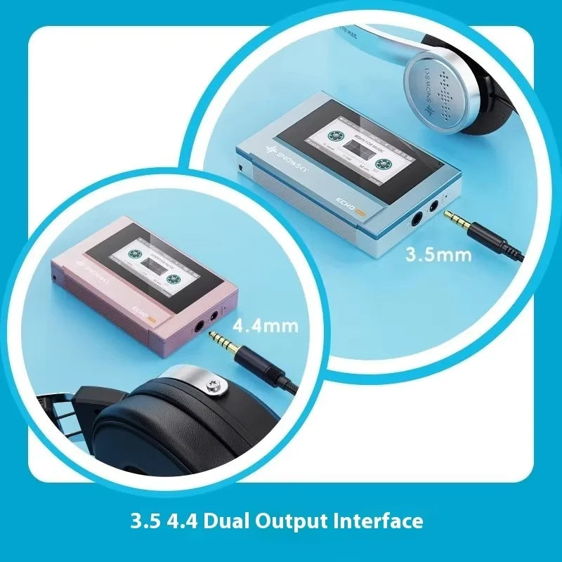 FIIO SnowSky ECHO MINI Wireless Bluetooth MP3 Player Portable Audio LCD Custom Mini Music Player for Music Lovers Gift Idea