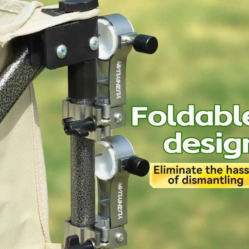 Adjustable Aluminum Alloy Camping Wagon Umbrella Holder Compact Durable Sunshade Stand with Secure Connection for Outdoor Picnic