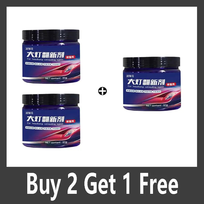 Headlamp Scratch Remover Repair Cleaning Paste Remove Oxidation Headlight Polish Liquid Car Headlight Restoration Polishing Kits