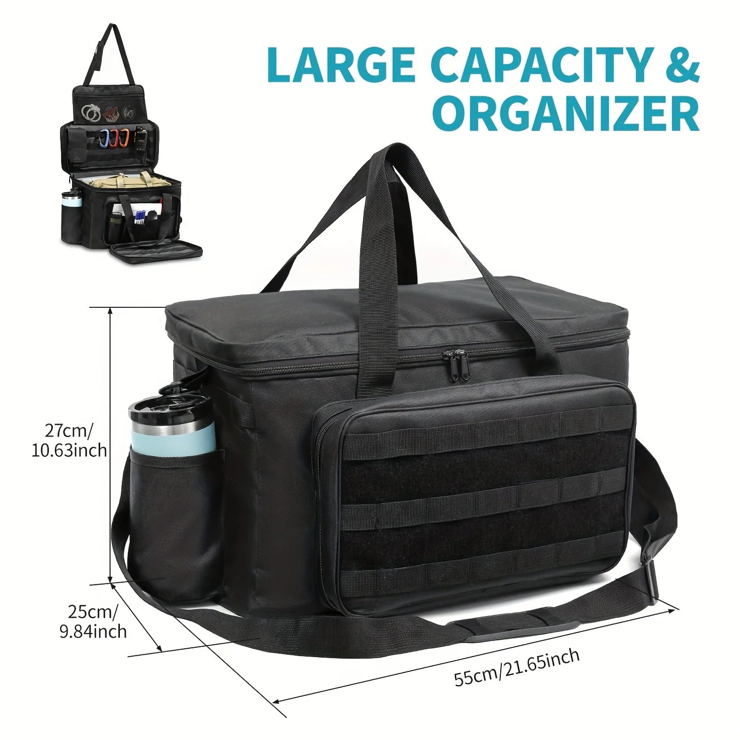 Outdoor Patrol Bag Used By Law Enforcement Police Gear Water Resistant Police Officer Duty Bag - Car Front Seat Organizer