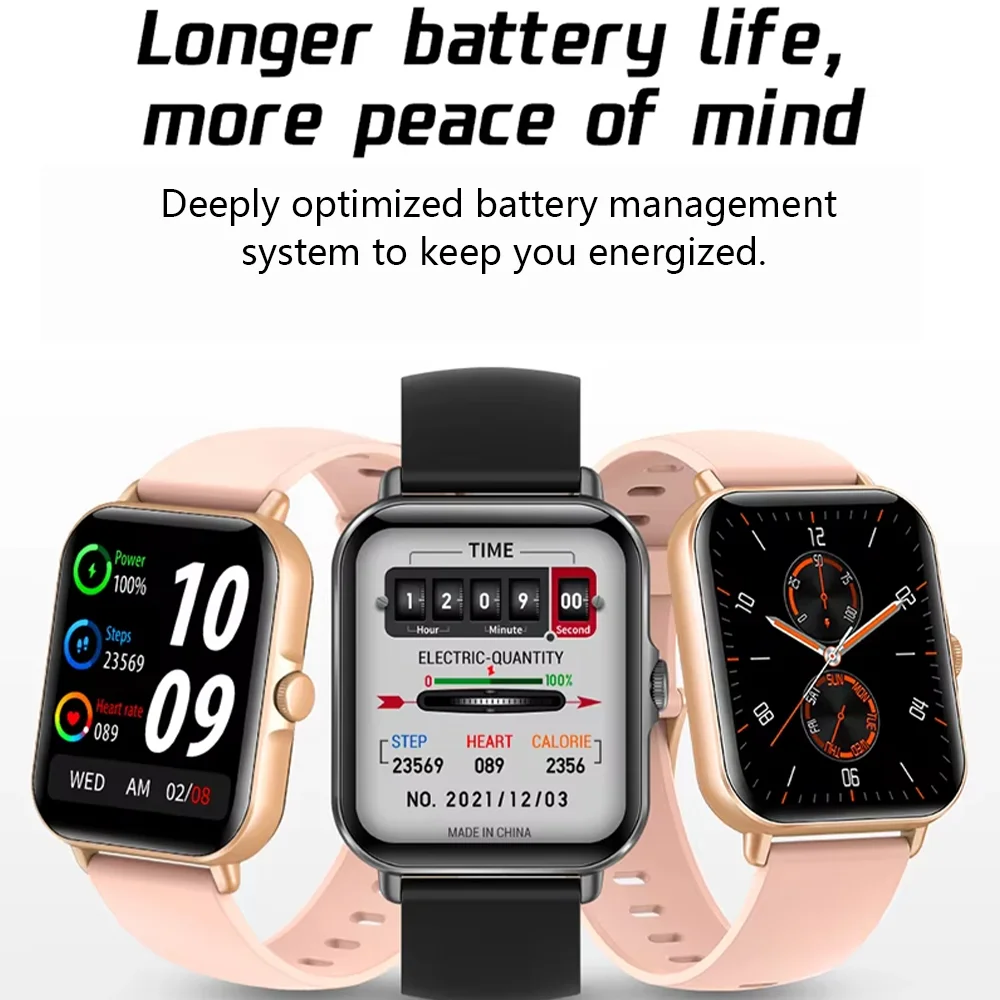 LAXASFIT 2025 Smart Watch Bluetooth Talk Play Music Smart Watch Fitness Clock Digital Sports Watch Men Women For IOS Android