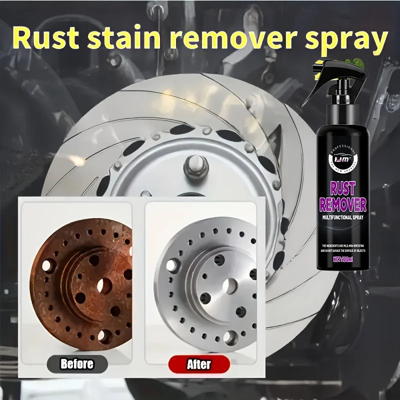 Easy Rust Remover for Iron Oxide & Rust Removal, Chrome Metal Surface Protector, Portable Car Care Essential, Long-Lasting Shine