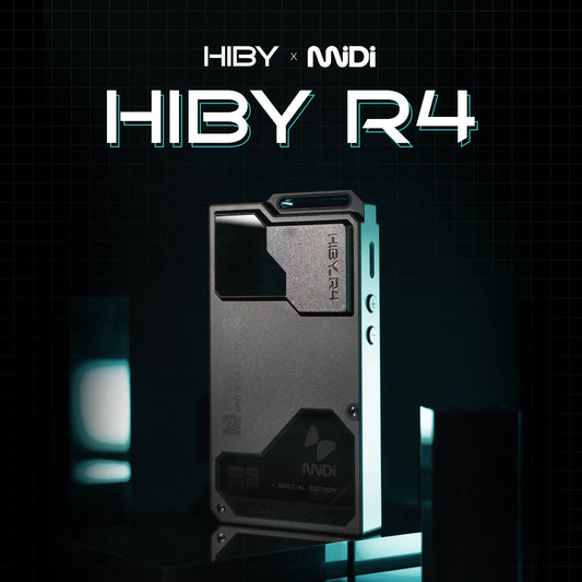 HiBy R4 MiDi Version ES9018Q2M*4 Android 12 HiFi Music Player MP3 Audio Bluetooth WiFi DSD256 MQA 16x USB DAC 11hr 4.7'' OPA1652