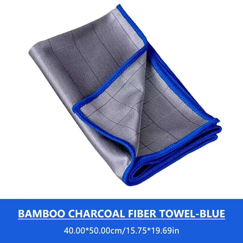 SEAMETAL Carbon Fiber Car Cleaning Cloth Washing Towel Lint-Free Glass Window Polishing Cloth Car/Household Universal Clean Rag
