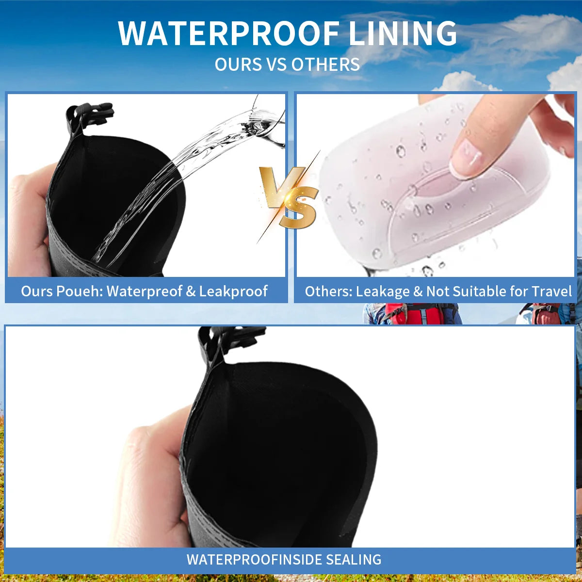 2pcs Soap Bar Case - Waterproof & Leakproof Bar Soap Travel Case, Quick Dry Soap Pouch for Outdoor TravelStandard Soap Bars