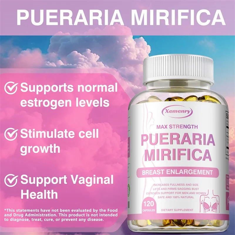 Pueraria Mirifica - Supports Overall Female Health, Promotes Breast Development, Balances Estrogen Metabolism, Non-GMO