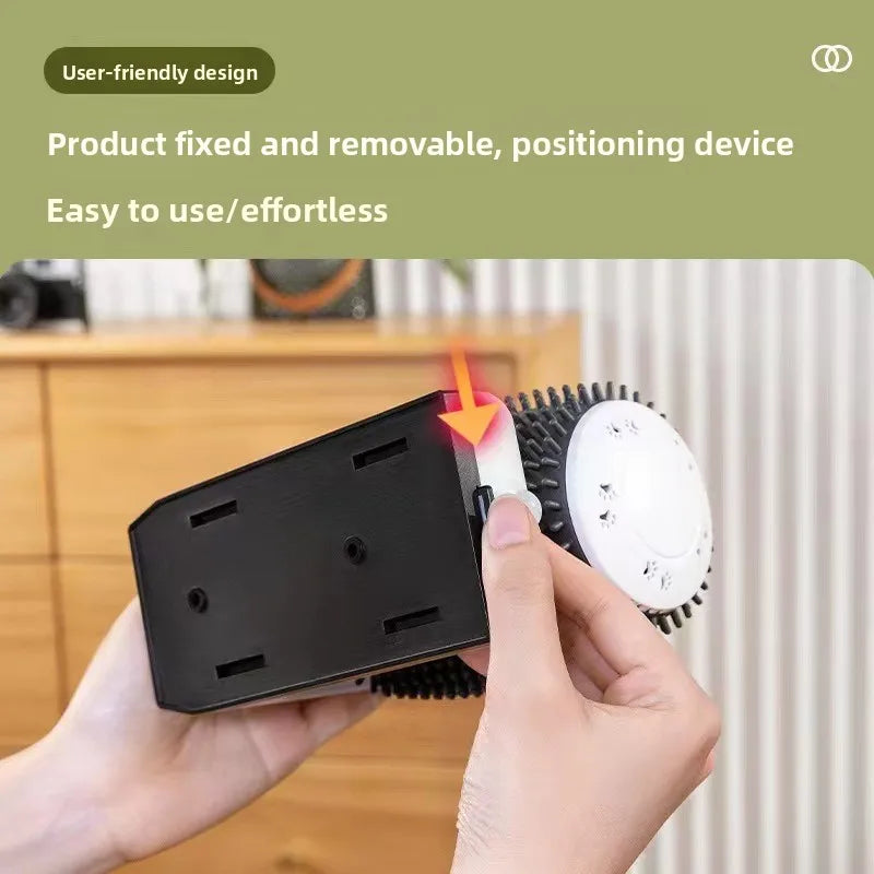 Fully Automatic Pet Smart Cat Brush Sensor Cat Grooming or dog Grooming Device to Remove Loose Fur, Scratch and Massage