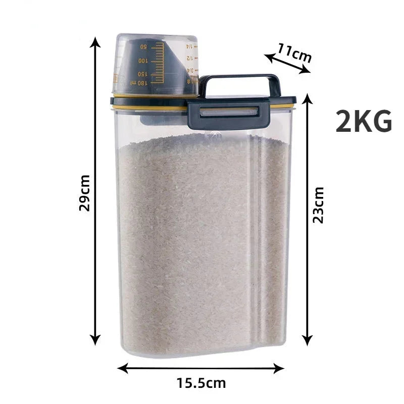 Large Airtight Pet Food Storage Container - Durable, Easy Clean, Stylish Design for Dog & Cat Food - Premium Quality