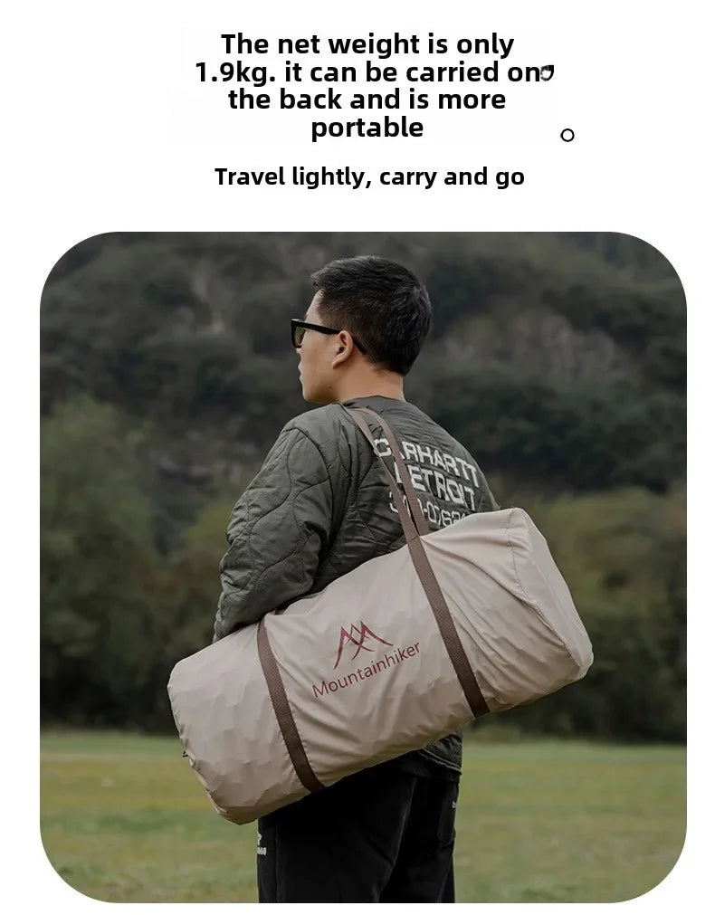 Mountainhiker Outdoor Single Double Air Cushion Air Pump Automatic Inflatable Bed Portable Camping Inflatable Moisture-proof Pad