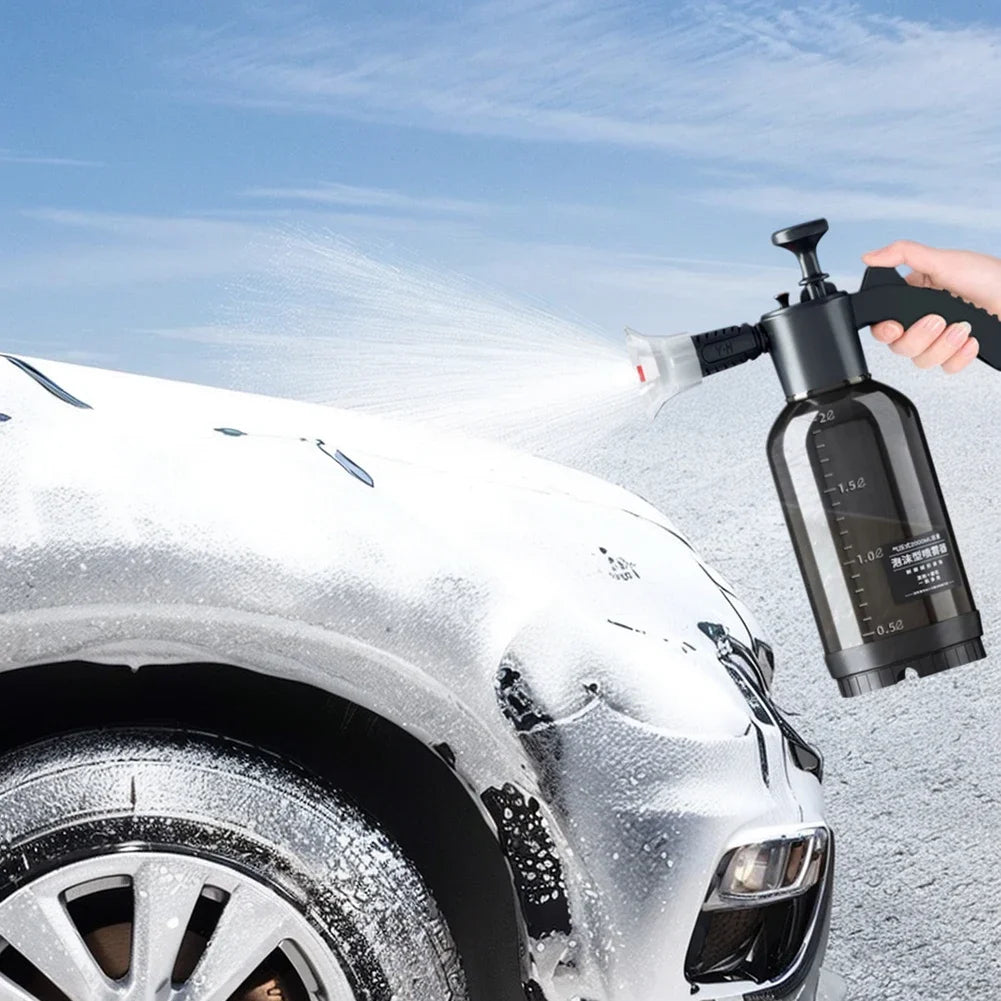 2L Foam sprayer Car Wash Handheld foam sprayer Pneumatic sprayer Plastic sterilized water bottle Car cleaning tool