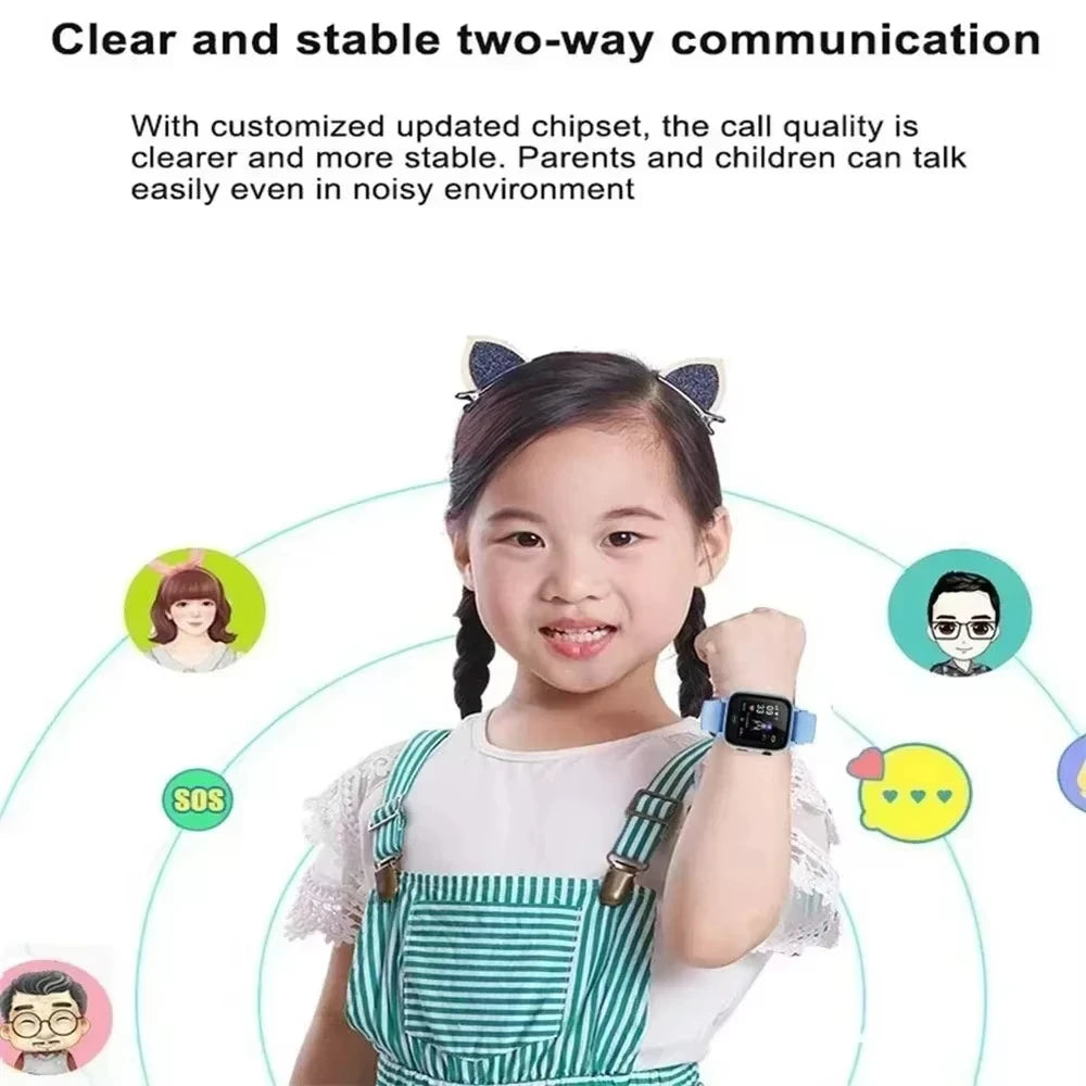 Xiaomi Kids Smart Watch 5G GPS Location Video Call Sim Card SOS Child Camera Waterproof Upgrade 2025 For Boys Girls Add Earphone