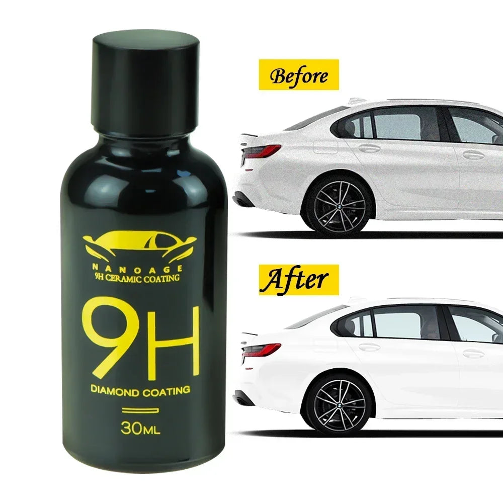 9H Car Liquid Ceramic Coat Super Hydrophobic Glass Coating Set Polysiloxane and Nano materials Ceramics For Cars