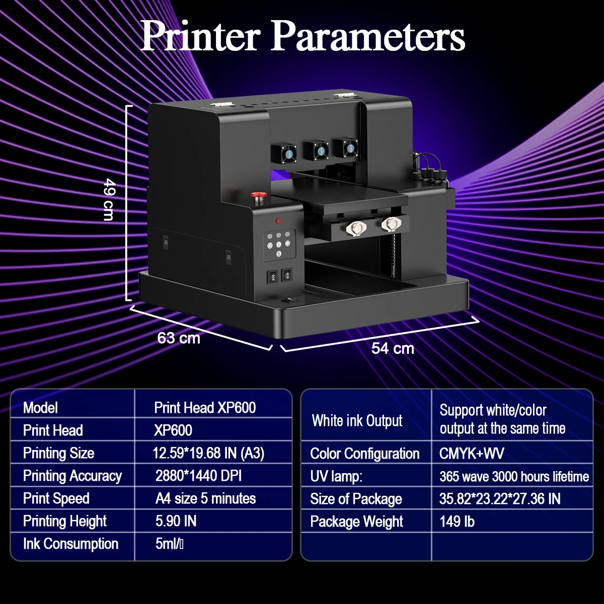 A3 UV DTF Printer ImpresoraXP600 UV Flatbed Printer For Acrylic Metal Plastic Sticker Printer Machine Bottle A4 UV DTF Printer