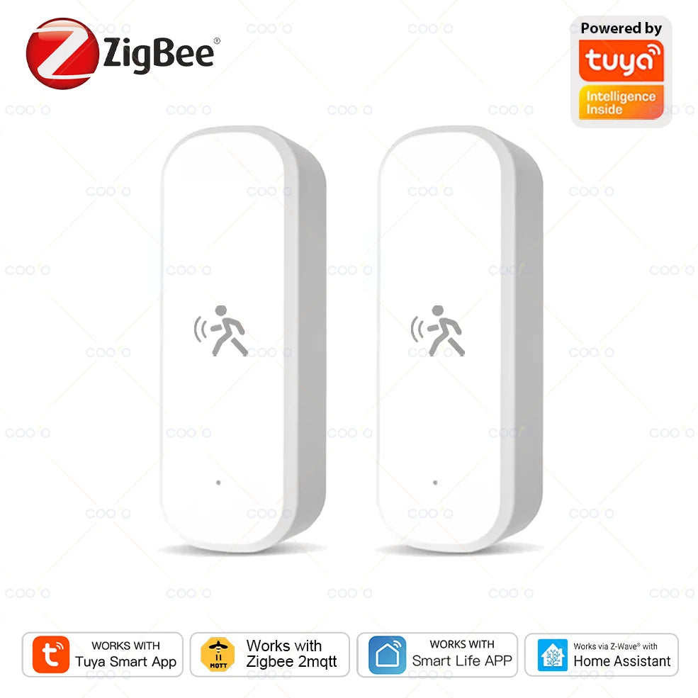 Tuya Zigbee 10G MmWave Radar Motion Sensor Smart Human Body Sensor with Illuminance Temperature Humidity Support Zigbee2MQTT