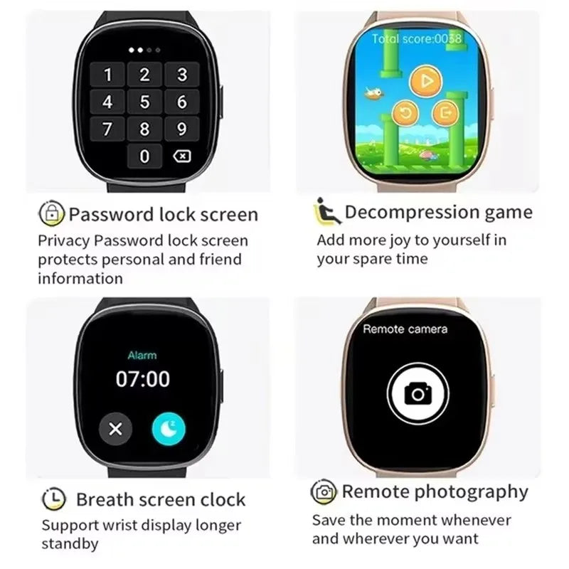 For Xiaomi Android Smart Watch Men Women Gift Full Touch Screen Sport Fitness Watches Bluetooth Call Digital Smartwatch 2025 New