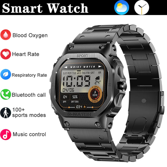 For Huawei Xiaomi 1.57 Inch Screen Smart Watch Mens Bluetooth Call Sport Waterproof Heart rate Blood Oxygen fashion SmartWatch